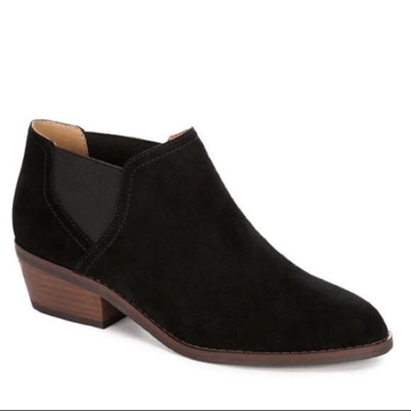 Lucky Brand FRONA CHELSEA Suede Black Ankle Boot - Picture 1 of 13